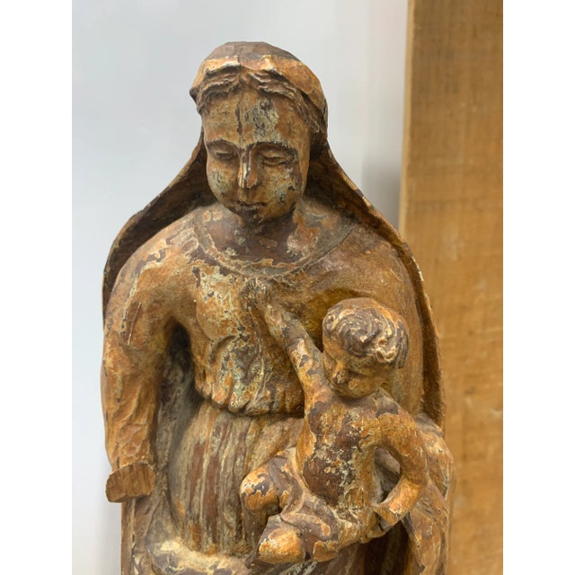 18th Century Portuguese Madonna & Child For Sale - Image 9 of 12