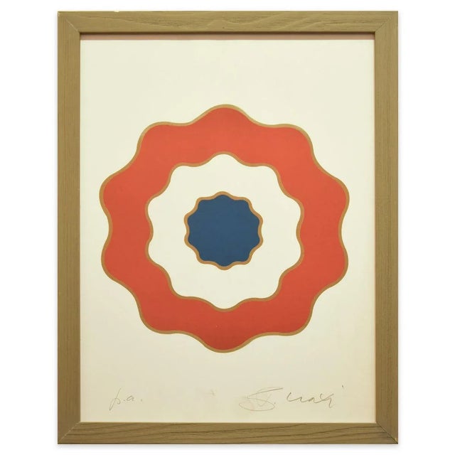 Image dimensions: 28 x 26 cm. The Cockade is an original lithograph on paper realized by the Italian politician Bettino...