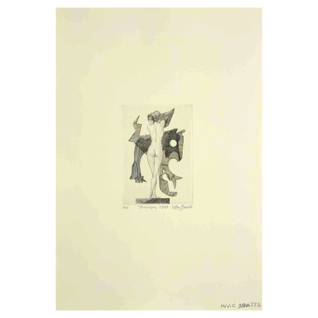 Leo Guida, Europe, Original Etching, 1989 For Sale