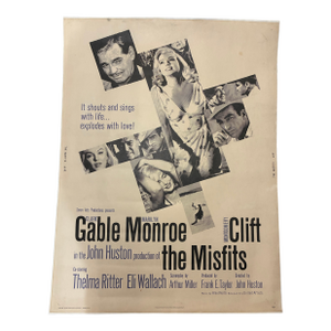 1960s Original "The Misfits" Movie Poster