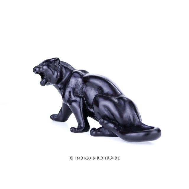 Mid Century Black Panther Sculpture For Sale In Greenville, SC - Image 6 of 8