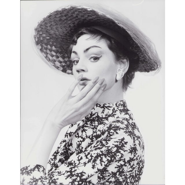 Modern Klaus Redenbacher, Lady's Hat Fashion, 1954, Photograph For Sale - Image 3 of 3