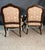 This beautiful pair of 19th Century armchairs in the French Louis XV style, features a comfortably curved and enveloping...