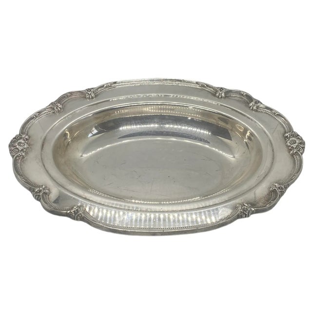 Mid 20th Century Mid 20th Century 1847 Rogers Bros Is Remembrance Oval Covered Serving Platter For Sale - Image 5 of 12