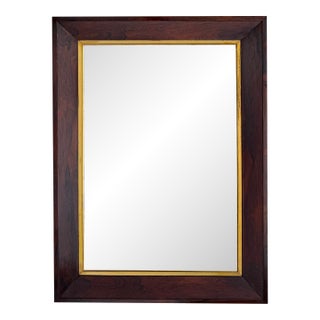 English Edwardian Rosewood Wall Mirror With Carved Frame, Circa 1901 For Sale
