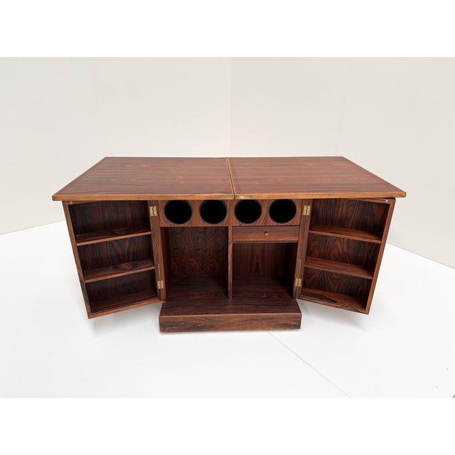 Vintage Wooden Cube Bar Cabinet by Torbjørn Afdal for Bruksbo, 1960s For Sale - Image 14 of 18