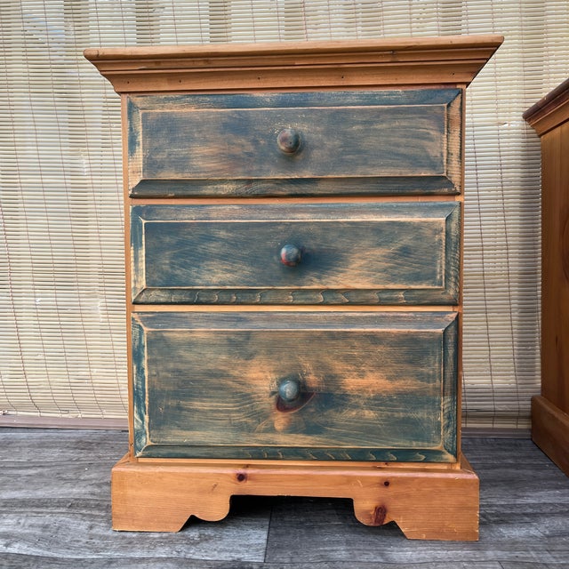A Pair of Rustic Style Nightstands by Mastercraft Furniture. Circa 1970s For Sale In Miami - Image 6 of 18