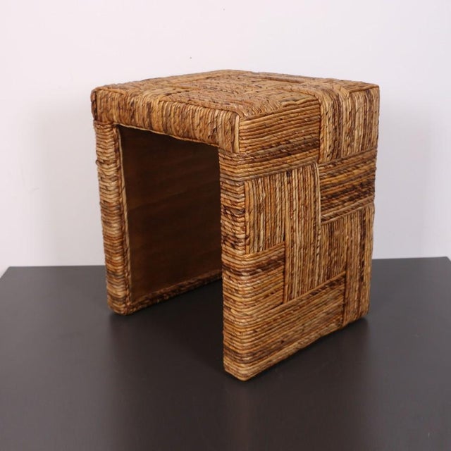 Textile Abaya Abaca Nesting Table - Set of 2 For Sale - Image 7 of 9