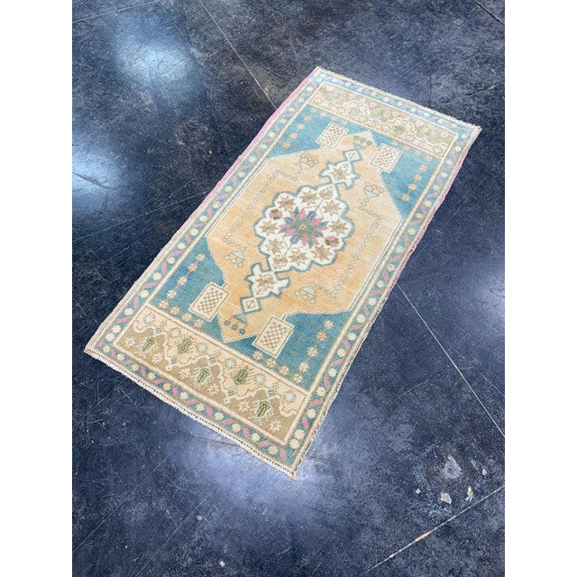 Textile Turkish Oushak Runner Rug 2'6" x 6'5" #17490 For Sale - Image 7 of 8