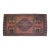 Distressed Low Pile Turkish Yastik Petite Rug Hand Knotted Faded Mat - 21'' X 42'' For Sale