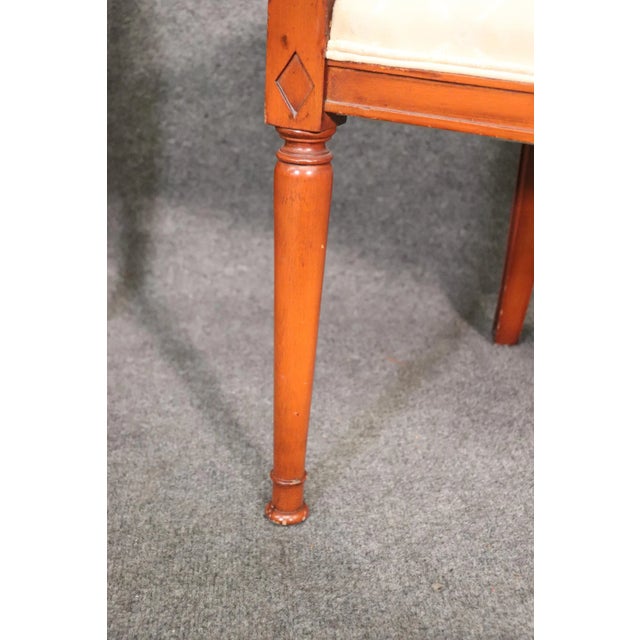 French 1950s Vintage French Carved Walnut Regency Dining Chairs - Set of 6 For Sale - Image 3 of 13