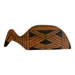 Vintage Kalapalo Tribe Indigenous Wood Spatula (Pá De Biju) 14" W For Sale