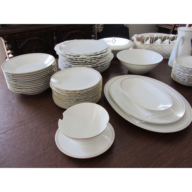 pic Mid Century Modern 1960S Dinnerware 81 pieces 1960s mid century modern traditional rosenthal germany white china dinnerware