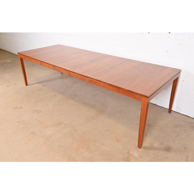 Stickley Arts & Crafts Shaker Cherry Wood Extension Dining Table, Newly Refinished For Sale - Image 12 of 12