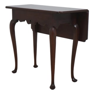 Stickley Colonial Williamsburg Mahogany Drop Side Table For Sale