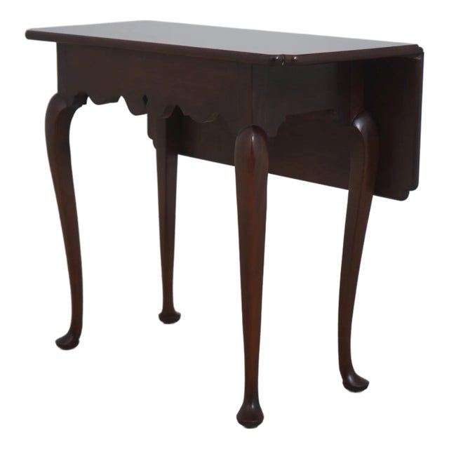 Stickley Colonial Williamsburg Mahogany Drop Side Table For Sale