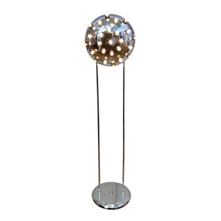Modern Chrome Floor Lamp For Sale