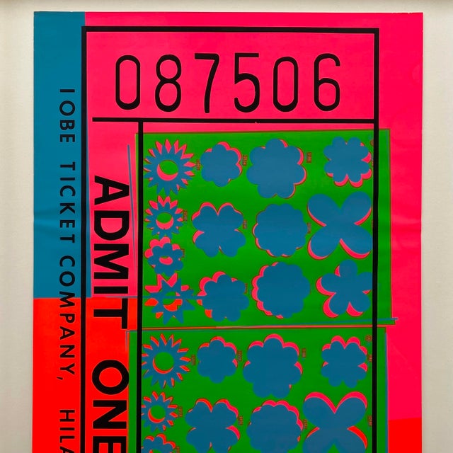 Andy Warhol Vintage 1967 Mid Century Modern Silkscreen Print " Fifth New York Film Festival " Framed Extra Large Iconic Pop Art Poster For Sale In Kansas City - Image 6 of 18