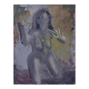 1990s Large Scale Female Nude in the Shadows - Figurative Abstract by Daniel David Fuentes
