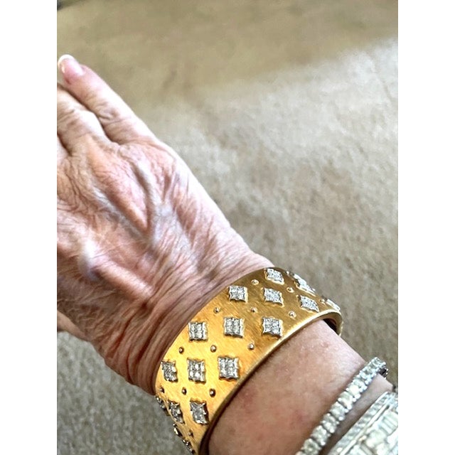1960s Mario Buccellati Gold Bracelet With Diamonds 18k For Sale - Image 15 of 15