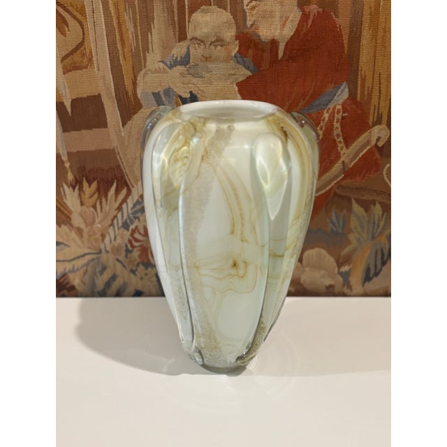 Large Scale Vintage Murano Style Teardrop Art Glass Vase For Sale - Image 17 of 18