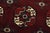 Turkmen Rug 7'7'' X 12'5'' Red Wool Vintage Hand-Knotted Oriental Carpet For Sale - Image 4 of 15