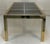 Mastercraft Brass Dining Table With Glass Inserts For Sale - Image 6 of 12