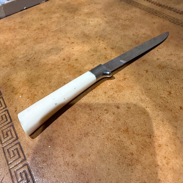 Riviera Cutlery, Custom Concave, Stainless Germany Box Set of 6 Knives For Sale - Image 18 of 18