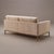 Mid-Century Modern Florence Knoll Settee Loveseat in Limani Mohair & Brushed Bronze For Sale - Image 3 of 8