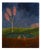 Jean-Jacques Abiéniste, Flamingos by a Pond under a Pink Tree, Oil on Canvas For Sale