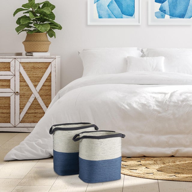 Early 21st Century Ayden Baskets With Handles, Set Of 2 For Sale - Image 5 of 5