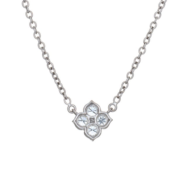 Modern 1990s Cartier Hindu Diamond Necklace 18k White Gold 1999 Receipt 16" Signed Jewelry For Sale - Image 3 of 4