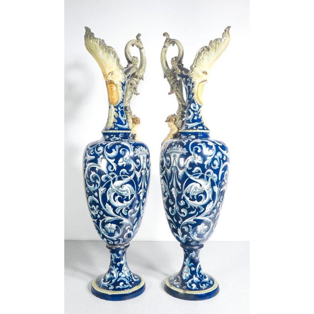 Large Triptych Vases by Richard Ginori, 1900, Set of 3 For Sale - Image 18 of 18