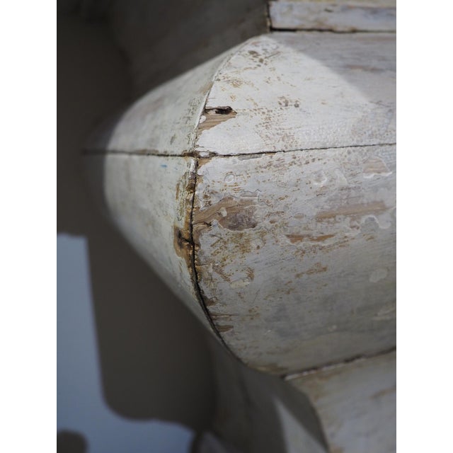 18th Century French Painted White Altar With Carrara Marble Top For Sale - Image 13 of 18