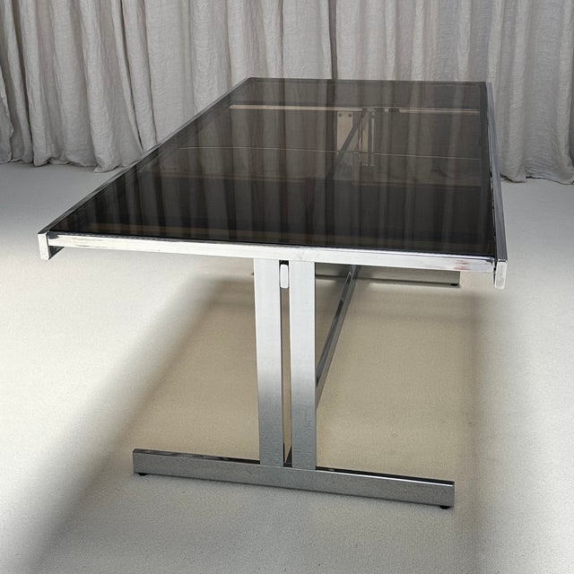 Brutalist Chrome and Leather Chairs from Sigma Furniture, Belgium, 1960s, Set of 6 For Sale - Image 11 of 12