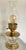 Rewired Early 20th Century Brass and Glass Hurricane Lamp With Greek Key Detail For Sale - Image 6 of 6