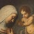 Santa Rosa of Lima and the Child Jesus, Oil Painting, Framed For Sale - Image 4 of 13