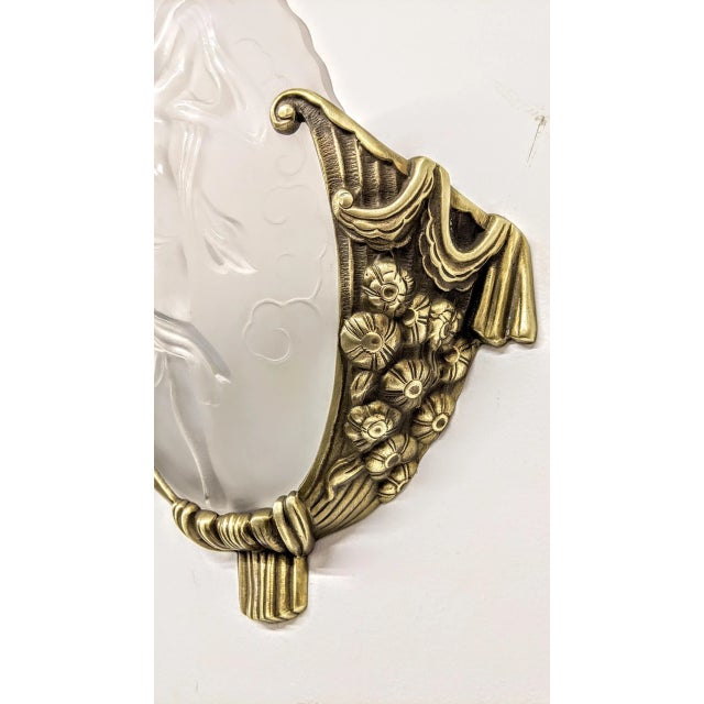 French Art Deco Wall Sconces by Muller Frères - a Pair For Sale - Image 10 of 11