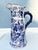 Late 20th Century Vintage Porcelain Blue & White Pitcher/ Vase For Sale - Image 5 of 7