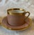 1980s Fitz and Floyd Versailles Dusty Rose Gold 4 Tea Cups and Saucers - 8 pcs For Sale In Chicago - Image 6 of 6