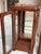Pair Antique French Glass Vitrine Display Cabinets Burl Mahogany Mirror C1900 For Sale - Image 11 of 18
