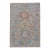 Modern Floral Oushak With Sandy-Brown Background and a Sky Blue Border 2'7" X 4'0" For Sale