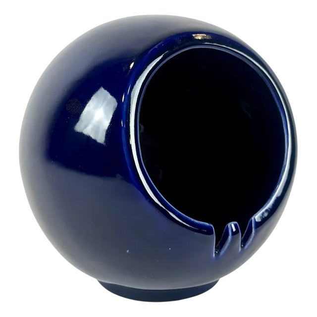 Large Space Age German Pottery Spherical Ball Ashtray, 1960s For Sale