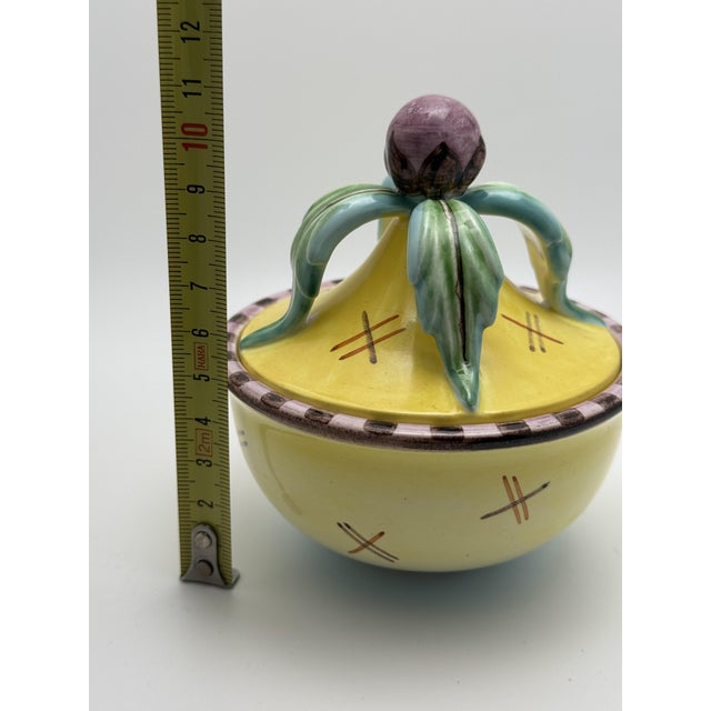 Wiener Werkstätte Ceramic Model 622 Lidded Box by Dagobert Peche for Gmundner Keramik, Austria, 1923s For Sale - Image 9 of 11