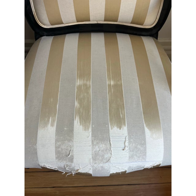 1990s Vintage J. Robert Scott Camelback Arm Chairs a Pair For Sale - Image 5 of 6