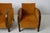 Brown Vintage Swedish Art Deco Chairs with Velour Upholstery, 1930s, Set of 2 For Sale - Image 8 of 11