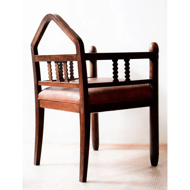 Art Noveau Armchair, 1890s For Sale - Image 4 of 5