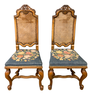 Antique Walnut Chairs from Waring & Gillow, 1910, Set of 2