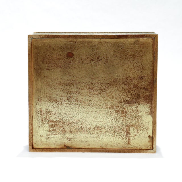 Tiffany Studios Zodiac Pattern Gilt Bronze Cigar Humidor or Table Box No. 1655 For Sale - Image 10 of 15