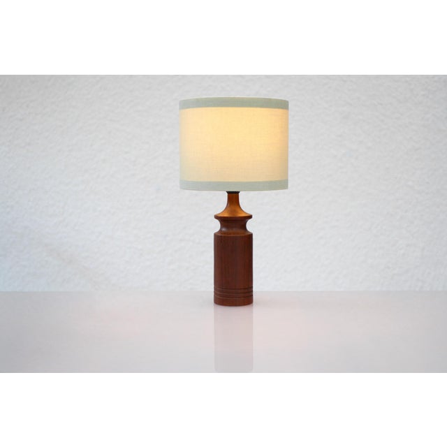 Modern Scandinavian Teak Table Lamp For Sale - Image 9 of 15